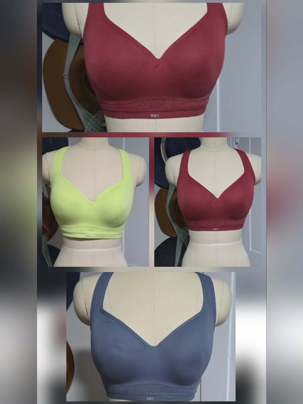 4 x VICTORIA'S SECRET VSX Incredible Max Sports Bras 32 DDD F